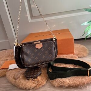 Louis Vuitton Dark Brown Monogram Crossbody Bag
